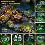 GIGALUMI Garden Decor Outdoor Lights 120LED 8Pack, Solar Garden Lights - Image 7