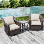 Joyside Wicker Patio Furniture Sets, 3 Pieces Upgraded Large Size Outdoor - Image 7
