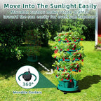 Strawberry Vertical Planters Tower Garden 3 Pack, 7 Tiered Stacking Herb - Image 4