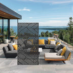 Casaphoria Metal Privacy Screen Outdoor, Ivan Black - Image 3