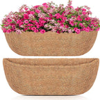 Y&M 36" Coco Liner for Window Box Deck Basket Planter Trough Coconut Fiber by YM