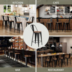 Yongqiang Barstools Set of 4 Counter Height Bar Stools - Image 6