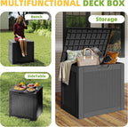 31 Gallon Outdoor Storage Box Weather Resistant UV Protection Waterproof Resin - Image 6
