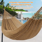 Lazy Daze Hammocks Handwoven Mayan Hammock, 10.5 FT Soft Rope Double Hammocks - Image 2
