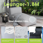 Outdoor Bean Bed Chair Sun Lounger, Outdoor Couch Sofa - Image 6