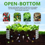 2PCS 4x4x1FT Galvanized Raised Garden Bed Kit, Vegetable Boxes-Round Metal - Image 3