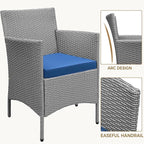 Yaheetech 3 Pieces Patio Porch Furniture Set, Outdoor PE Rattan Wicker - Image 5