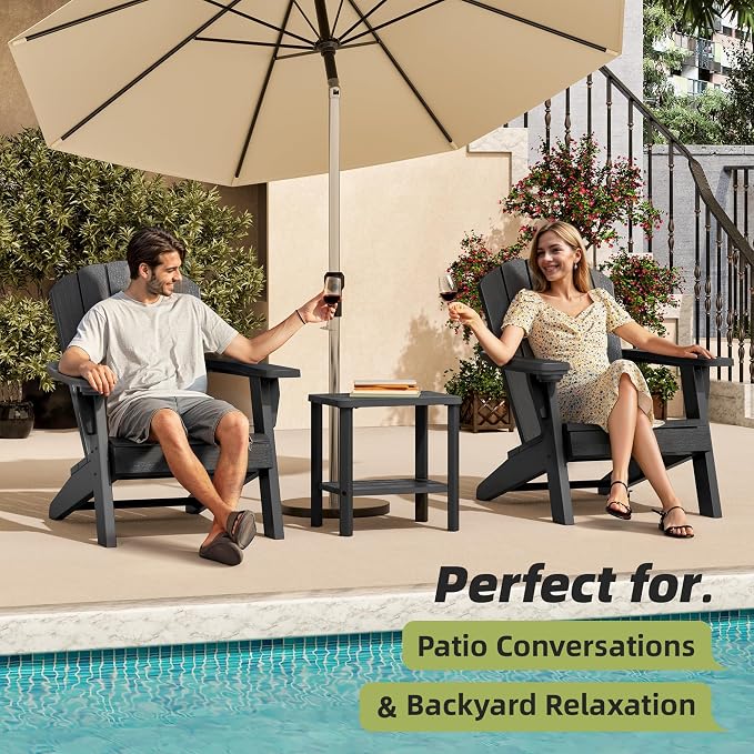 NUNU LAB Outdoor Chaise Lounge Chair Set of 3（2 of Chair and 1 of Side Table） - Image 8