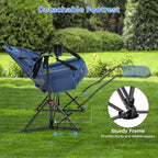 Ainfox Hammock Chair with Footrest, Oversized Swinging Portable Folding Camping - Image 4