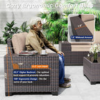 9 Pieces Patio Furniture Set - Image 4