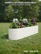 2 Pcs Raised Garden Beds Outdoor 8x2x2 ft - Image 3