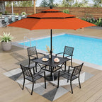 PHI VILLA Outdoor Dining Set 6 PCS - Image 5