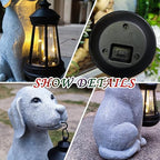 Solar Dog Outdoor Garden Statue - Image 6