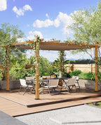 10 x 13 ft Aluminum Pergola - Image 9