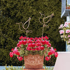 Hummingbird Decor Garden Stakes Decorative Set of 2, Hummingbirds Metal Wire - Image 7