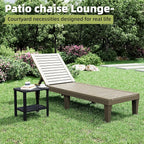 NUNU LAB Outdoor Chaise Lounge Chair Set of 3（2 of Chair and 1 of Side Table） - Image 3