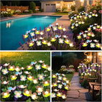 Solar Garden Lights, 6 Pack 36 LED Solar Swaying Flower Light, Waterproof - Image 5