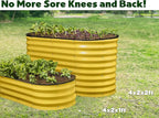 Plant & Plot Galvanized Raised Garden Beds Outdoor // 4×2×2 ft Planter Raised - Image 6