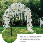 RUBFAC 94" Garden Arch Trellis for Climbing Plants Outdoor, Metal Arch Frame - Image 6