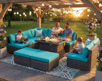 NICESOUL 10 Piece Modern Outdoor Furniture Set - Image 3