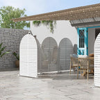 Casaphoria 72" H x 47" W Arched Metal Privacy Screen - Image 3