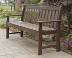 POLYWOOD Vineyard 60" Outdoor Patio Bench - Image 2