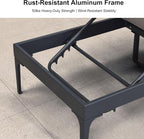 PURPLE LEAF Outdoor Chaise Lounge Set of 2 Aluminum Adjustable Patio Lounger - Image 6