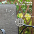 PHI VILLA Outdoor Swivel Bar Stools Set of 4, High Top Patio Bar Stools & Chairs - Image 6