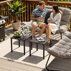 Crestlive Products Aluminum Outdoor Side Table, Pool Lounge Chair Side Table - Image 9