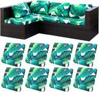 8 Pcs Stretch Patio Cushion Covers, Outdoor Couch Covers Replacement, Outdoor by BIETYONE