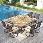PHI VILLA 9 Pieces Outdoor Dining Set - Image 2