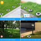 Biling Solar Ground Lights Outdoor 12 Packs, Bright 12 LEDs Solar Lights - Image 6