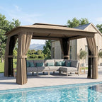 Outsunny 10' x 12' Outdoor Patio Gazebo, Heavy Duty Gazebo Canopy Shelter by Outsunny