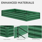 YITAHOME 72x36x12 in 2pcs Galvanized Raised Garden Bed Kit, Large Metal Planter - Image 7