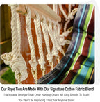 Hammock Chair Hanging Rope Swing, *12 Patterns, Quality Comfortable and - Image 3