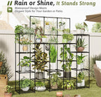 Metal Plant Stand Outdoor 63" Tall Plant Shelf - Image 3