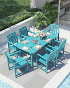 Ciokea HDPE Outdoor Patio Dining Chairs Set of 2, All-Weather Porch Chair - Image 5