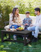 SERWALL HDPE Patio Conversation Set, 6-piece Sectional Outdoor Furniture Set - Image 8