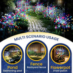 GIGALUMI Garden Decor Outdoor Lights 120LED 8Pack, Solar Garden Lights - Image 4