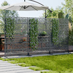Casaphoria Metal Privacy Screen Outdoor, Drakgrey-Perilla - Image 3