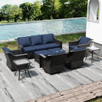 Joyside Wicker Patio Furniture Sets, 9 Pieces Upgraded Large Size Outdoor - Image 7