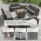 Kullavik 13PCS Outdoor Patio Furniture Set - Image 3