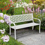 VINGLI 50" Outdoor Bench Metal - Image 2