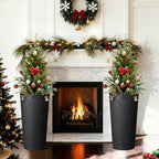 24in Tall Self-Watering Planters Set of 2 - Image 7