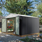 Devoko 10 x 8 FT Outdoor Storage Shed, Metal Garden Sheds & Outdoor Storage by DEVOKO