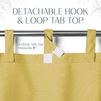 Elrene Home Fashions Matine Weatherproof Tab-Top Indoor/Outdoor Solid Color - Image 5