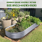 Land Guard 2Pcs Galvanized Steel Raised Garden Bed, Aluminum Raised Garden Bed - Image 6