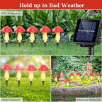 Mushroom Solar Lights Outdoor Waterproof, Whimsical and Cute Solar Mushrooms - Image 5