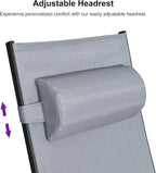 PURPLE LEAF Patio Oversized Chaise Lounge Chair Set - Image 5