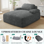 YITAHOME 67"L x 55"W Chaise Lounge Chair Indoor, Oversized Corduroy Upholstered - Image 7